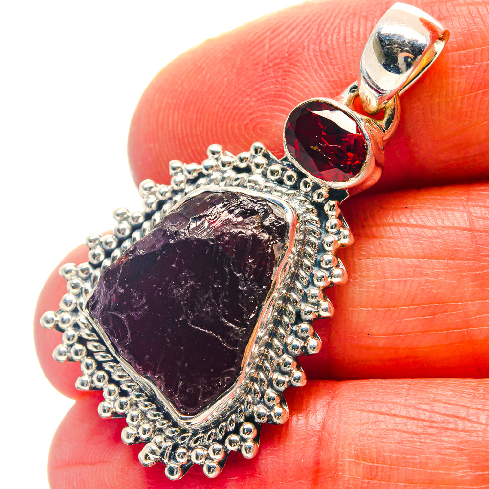 Garnet Pendants handcrafted by Ana Silver Co - PD19069