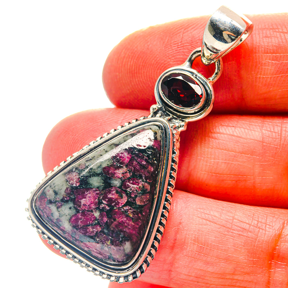 Russian Eudialyte Pendants handcrafted by Ana Silver Co - PD19070