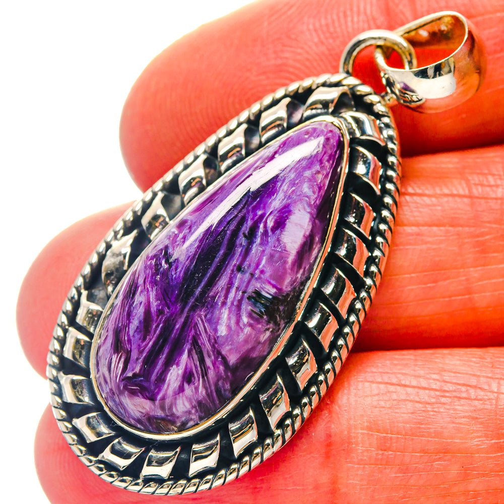 Charoite Pendants handcrafted by Ana Silver Co - PD19072