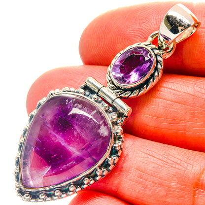 Amethyst Pendants handcrafted by Ana Silver Co - PD19073