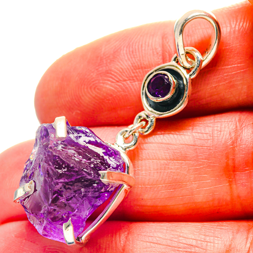 Amethyst Pendants handcrafted by Ana Silver Co - PD19076