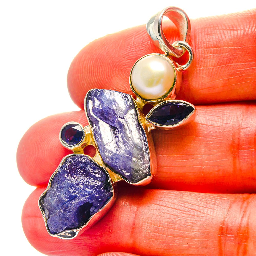 Tanzanite Pendants handcrafted by Ana Silver Co - PD19077