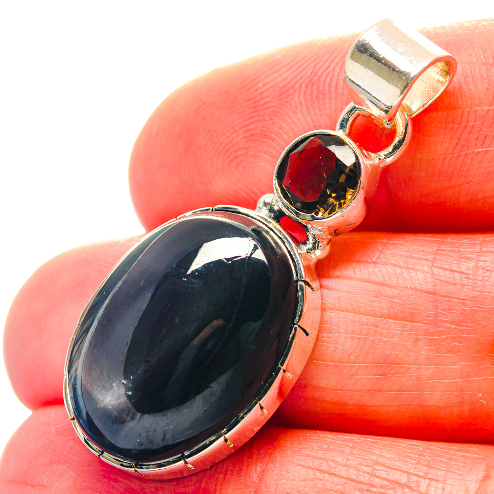 Star Diopside Pendants handcrafted by Ana Silver Co - PD19085
