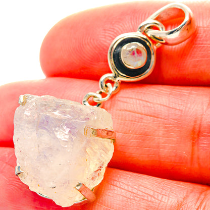 Rainbow Moonstone Pendants handcrafted by Ana Silver Co - PD19091