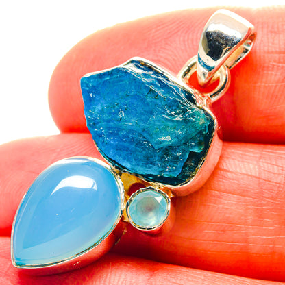 Apatite Pendants handcrafted by Ana Silver Co - PD19098