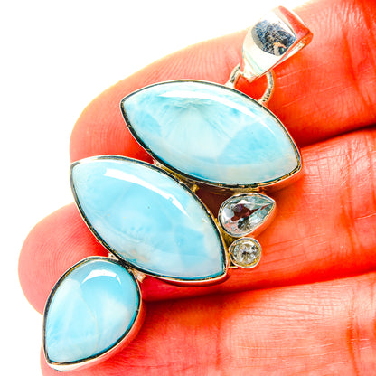 Larimar Pendants handcrafted by Ana Silver Co - PD19102