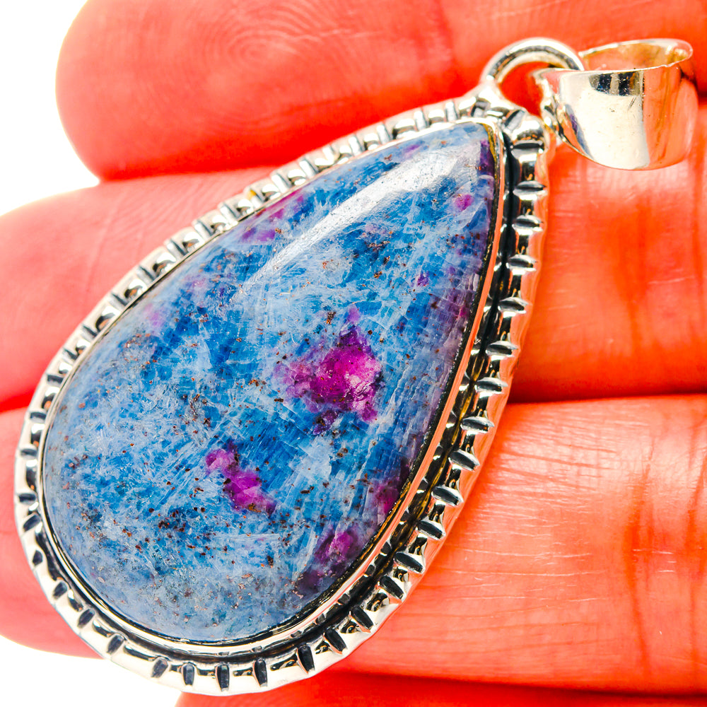 Ruby Fuchsite Pendants handcrafted by Ana Silver Co - PD19108