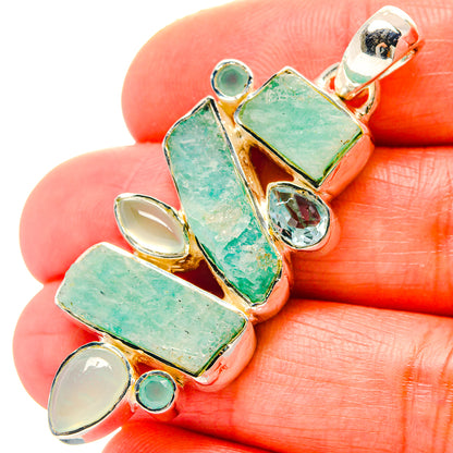 Chrysoprase Pendants handcrafted by Ana Silver Co - PD19115