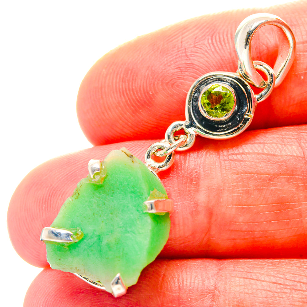 Chrysoprase Pendants handcrafted by Ana Silver Co - PD19120