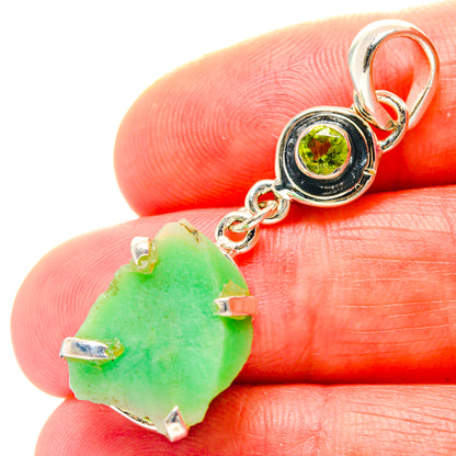 Chrysoprase Pendants handcrafted by Ana Silver Co - PD19120