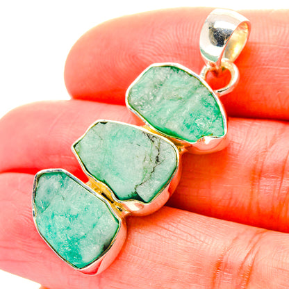 Chrysoprase Pendants handcrafted by Ana Silver Co - PD19122