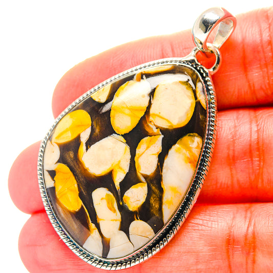 Peanut Wood Jasper Pendants handcrafted by Ana Silver Co - PD19127