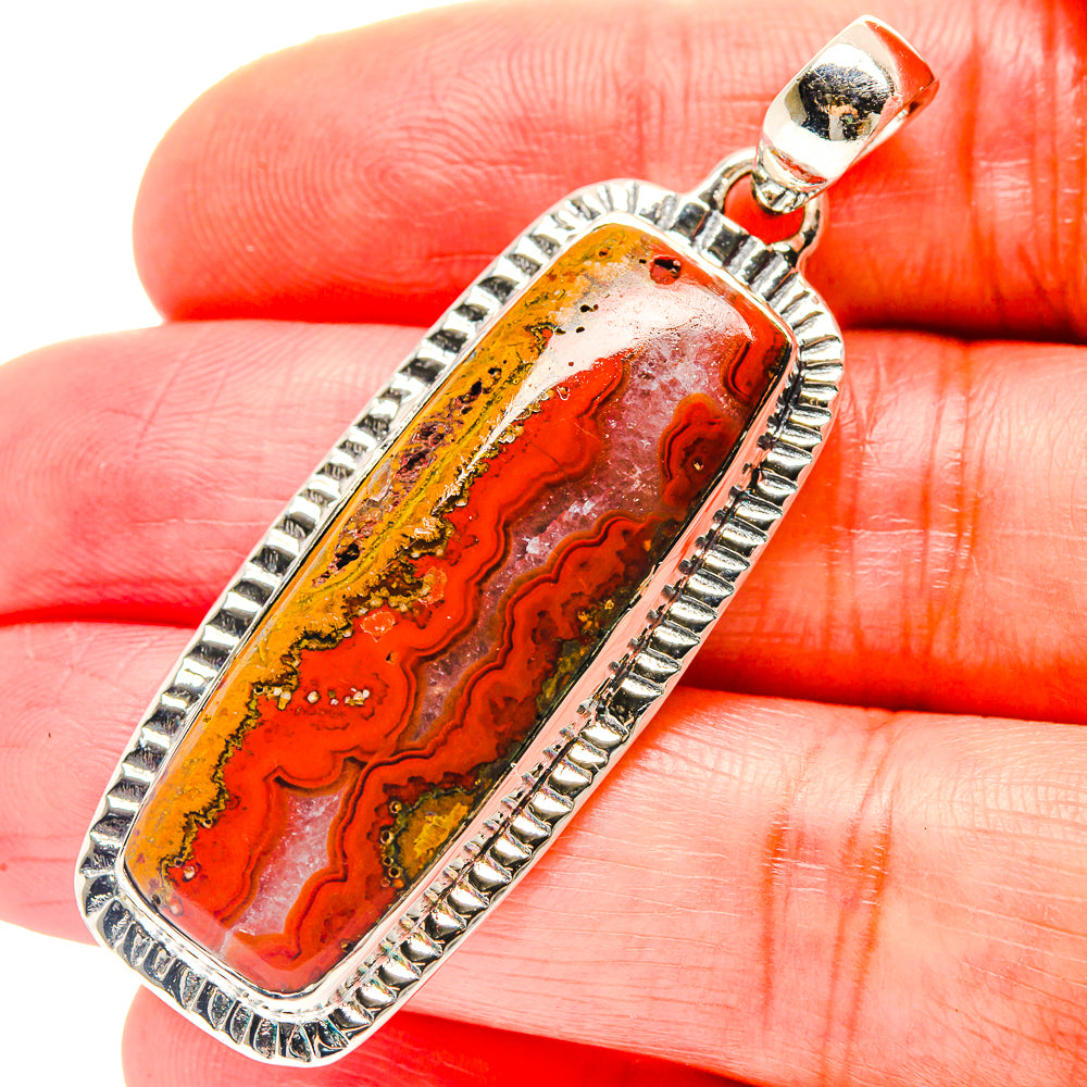 Moroccan Agate Pendants handcrafted by Ana Silver Co - PD19128