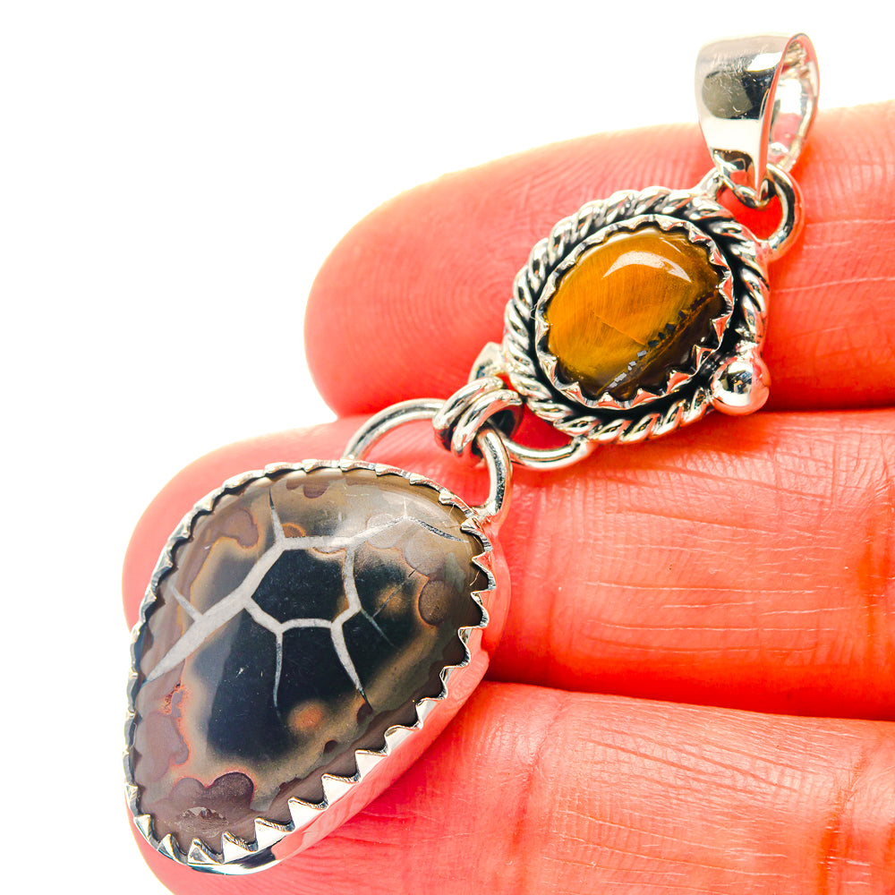 Septarian Geode Pendants handcrafted by Ana Silver Co - PD19130