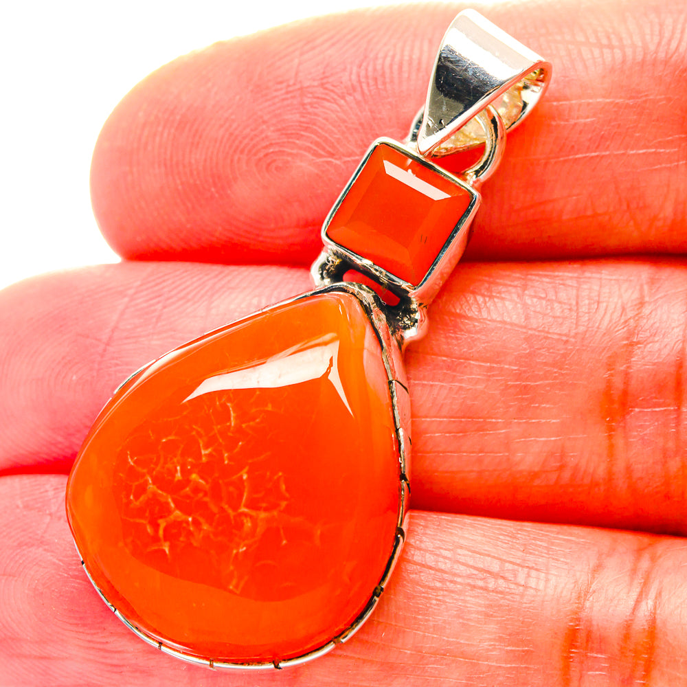 Carnelian Pendants handcrafted by Ana Silver Co - PD19136