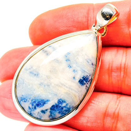 Blue Scheelite Pendants handcrafted by Ana Silver Co - PD19140