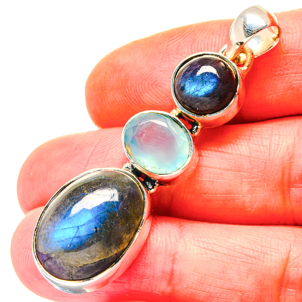 Labradorite Pendants handcrafted by Ana Silver Co - PD19141