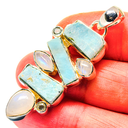 Larimar Pendants handcrafted by Ana Silver Co - PD19143