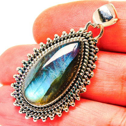 Labradorite Pendants handcrafted by Ana Silver Co - PD19149