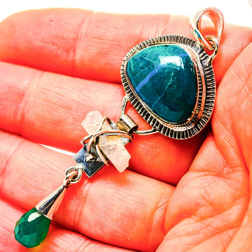 Chrysocolla Pendants handcrafted by Ana Silver Co - PD19151
