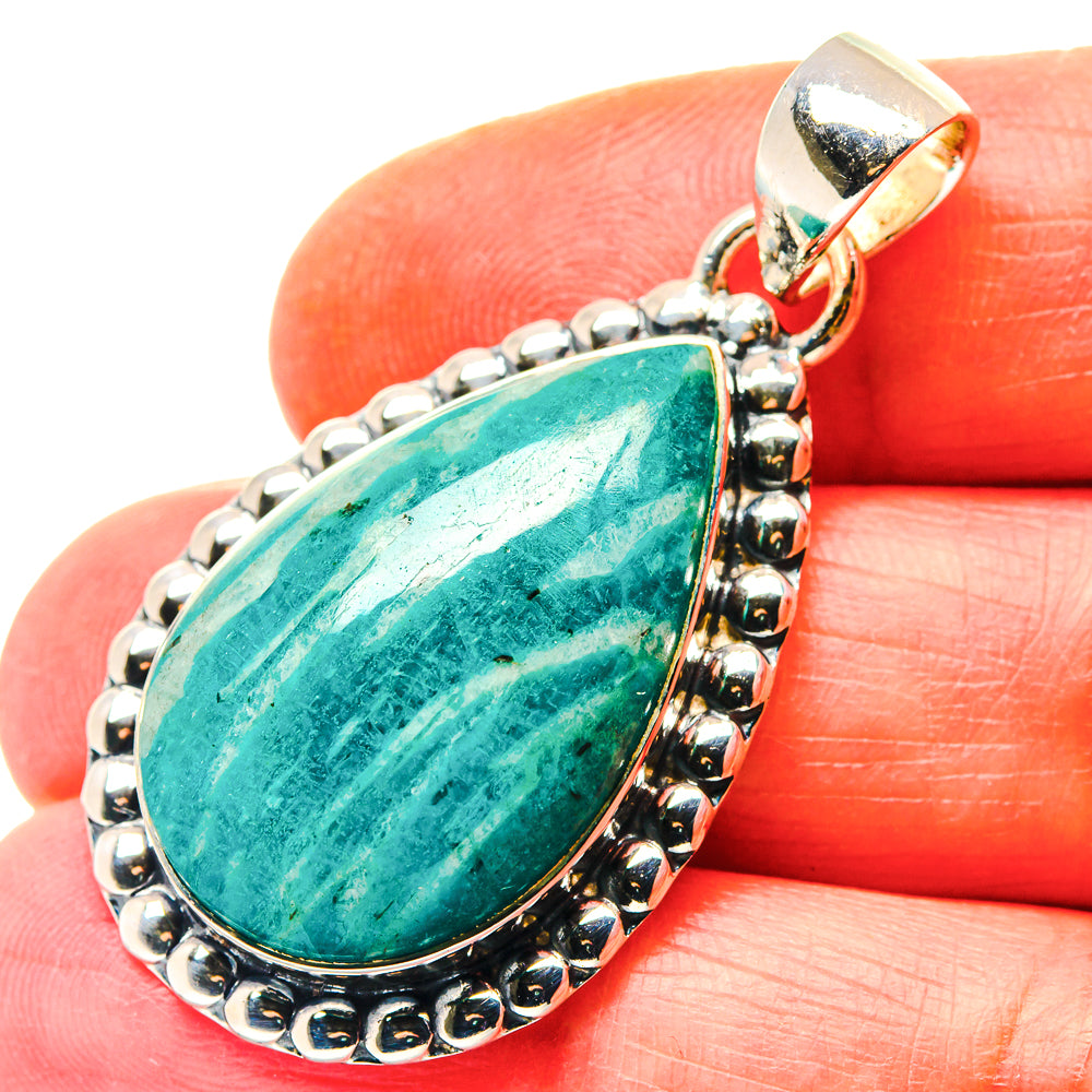 Amazonite Pendants handcrafted by Ana Silver Co - PD19157