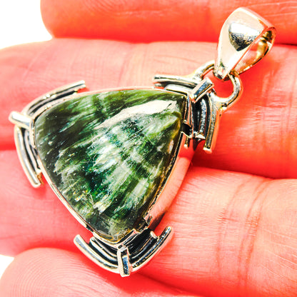 Seraphinite Pendants handcrafted by Ana Silver Co - PD19159