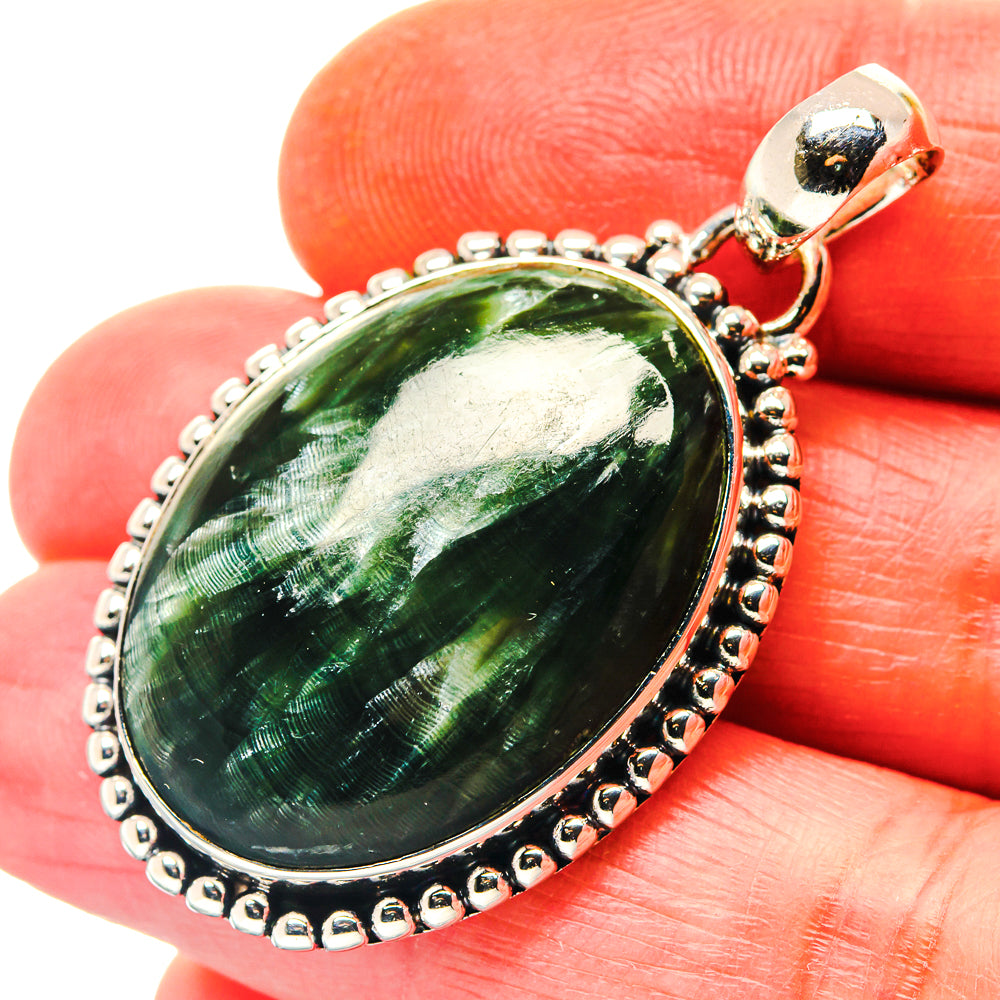 Seraphinite Pendants handcrafted by Ana Silver Co - PD19163