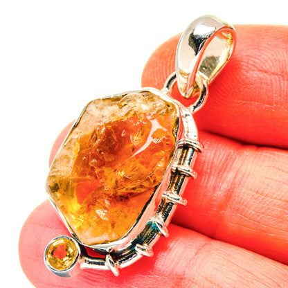 Citrine Pendants handcrafted by Ana Silver Co - PD19181