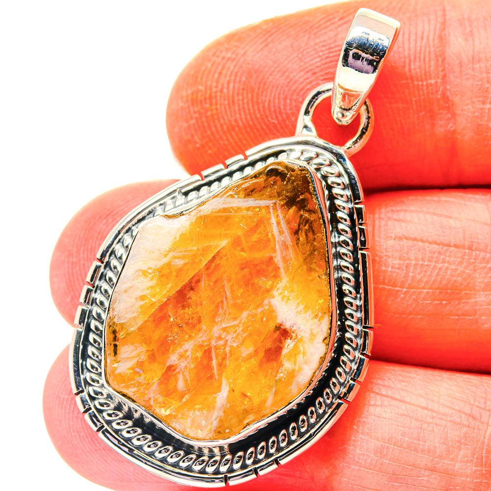 Citrine Pendants handcrafted by Ana Silver Co - PD19182