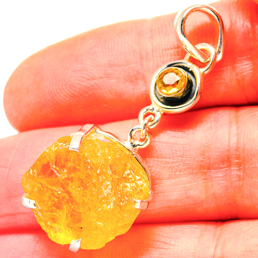 Citrine Pendants handcrafted by Ana Silver Co - PD19183
