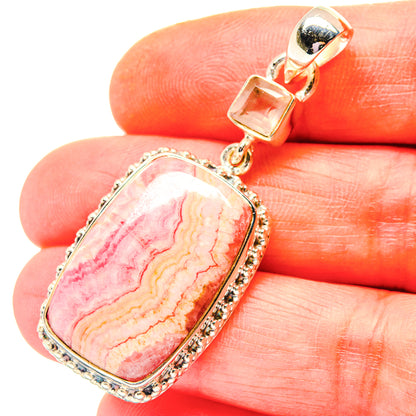 Rhodochrosite Pendants handcrafted by Ana Silver Co - PD19185