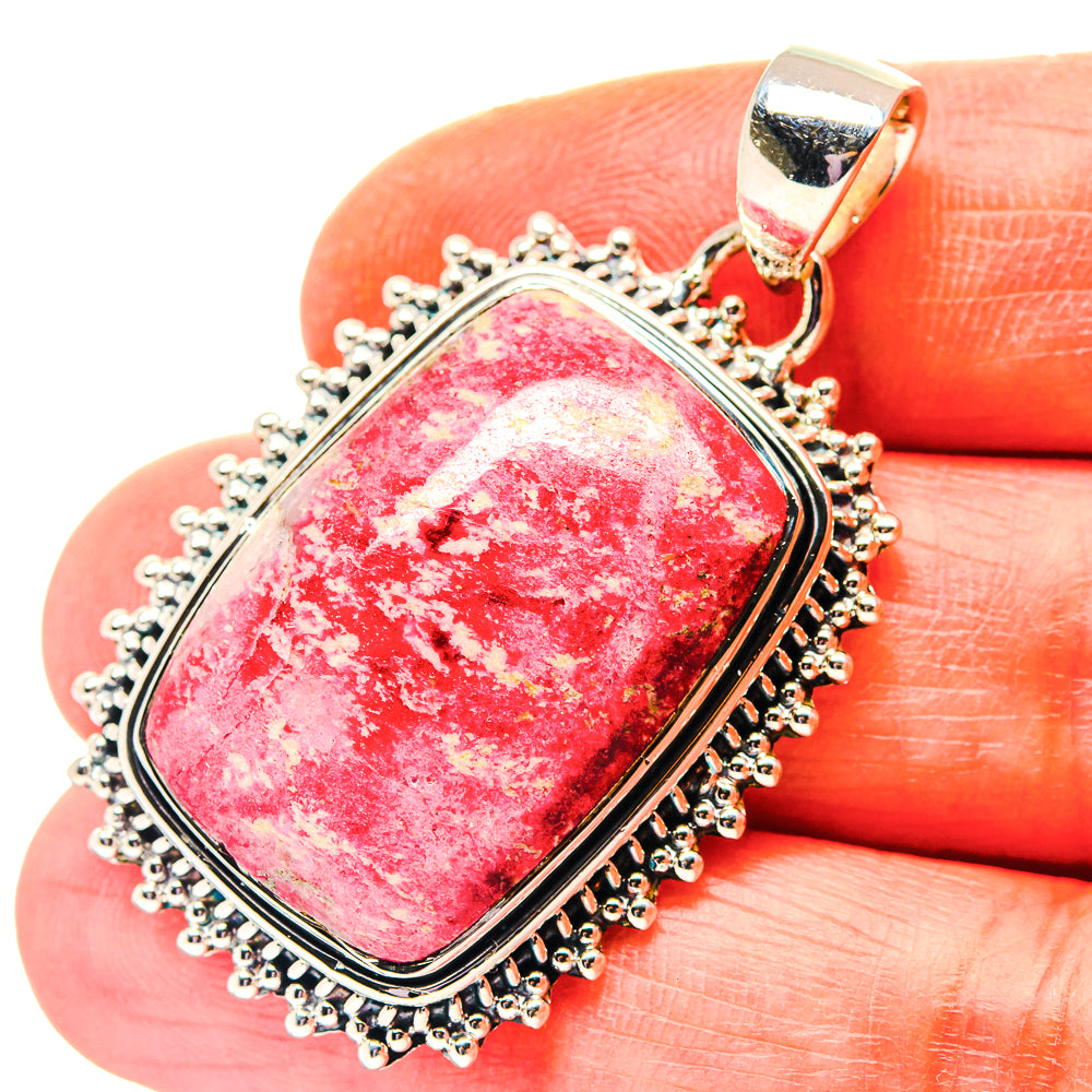 Thulite Pendants handcrafted by Ana Silver Co - PD19195