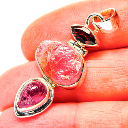 Rose Quartz Pendants handcrafted by Ana Silver Co - PD19197