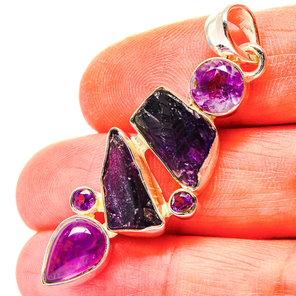 Amethyst Pendants handcrafted by Ana Silver Co - PD19202