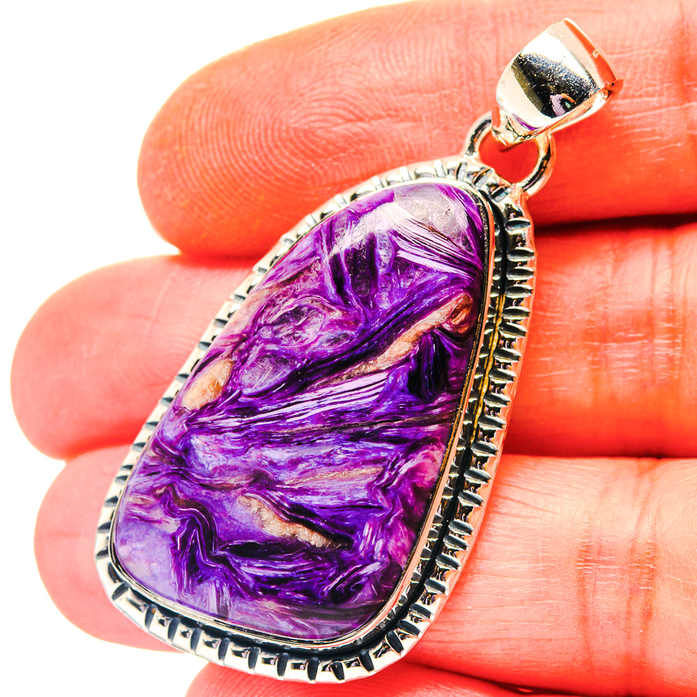 Charoite Pendants handcrafted by Ana Silver Co - PD19204