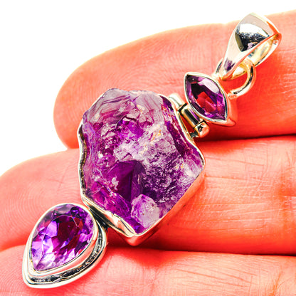 Amethyst Pendants handcrafted by Ana Silver Co - PD19206
