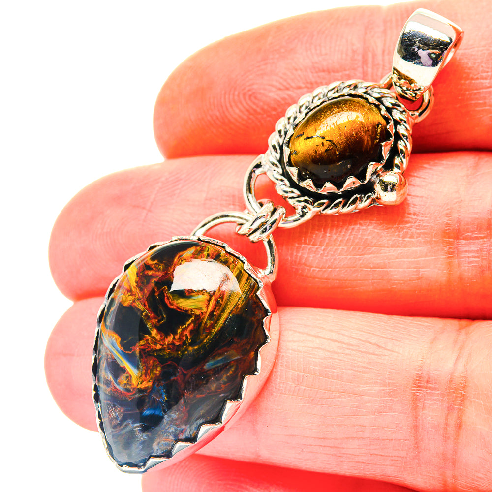 Pietersite Pendants handcrafted by Ana Silver Co - PD19213