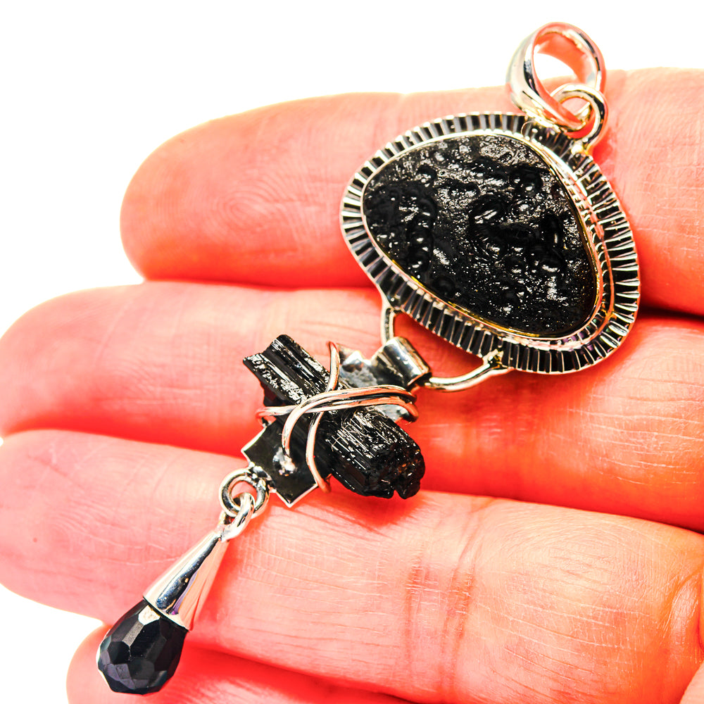 Tektite Pendants handcrafted by Ana Silver Co - PD19215