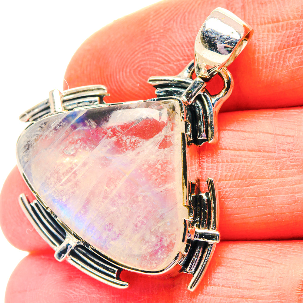 Rainbow Moonstone Pendants handcrafted by Ana Silver Co - PD19229