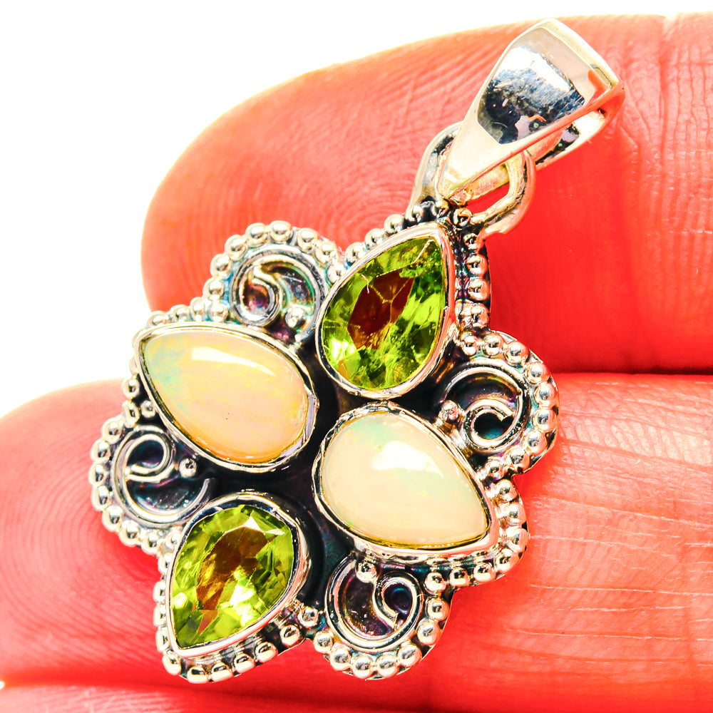 Ethiopian Opal Pendants handcrafted by Ana Silver Co - PD19238