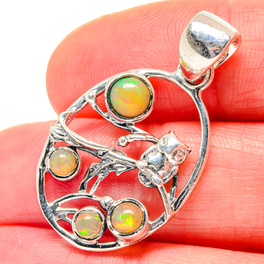 Ethiopian Opal Pendants handcrafted by Ana Silver Co - PD19240
