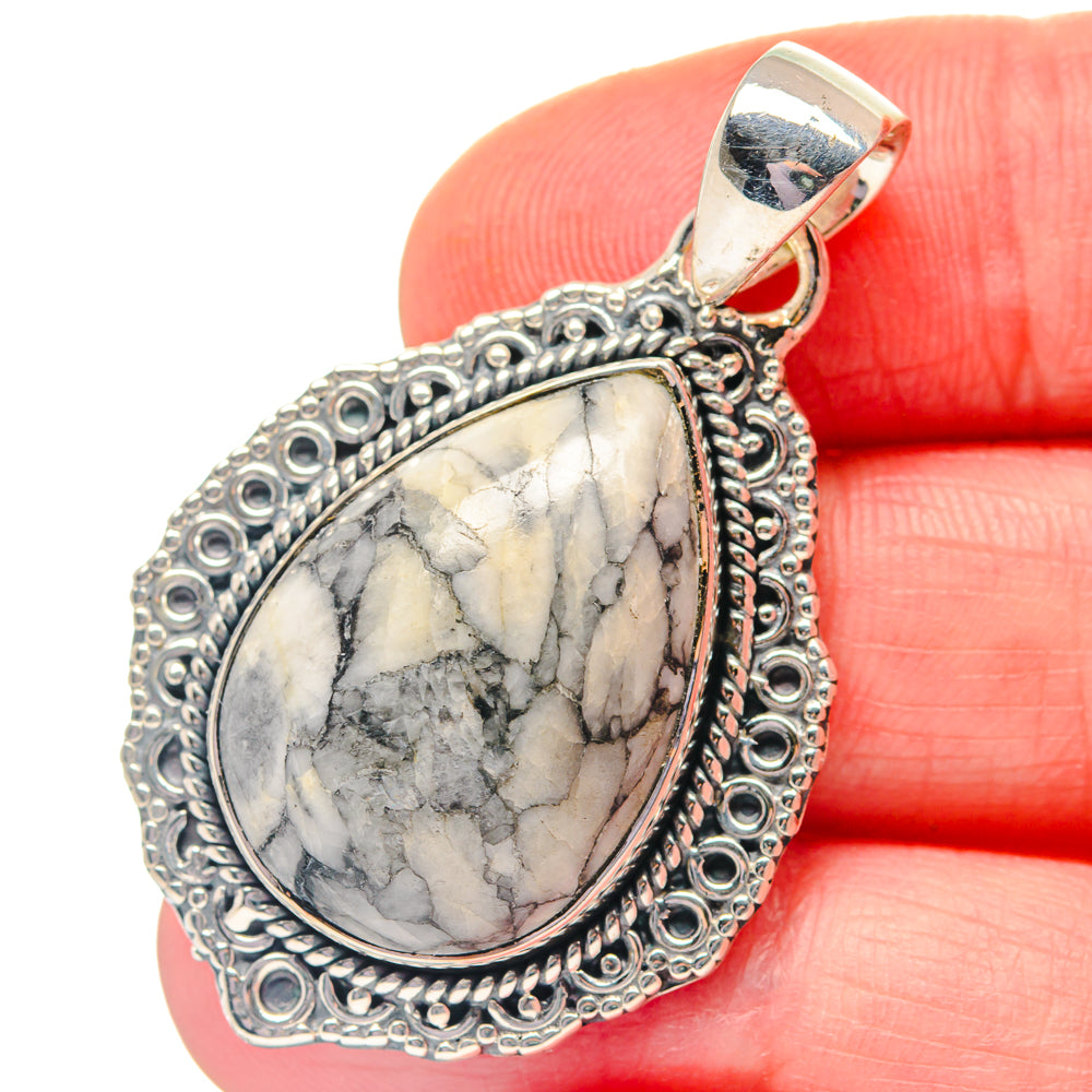 Pinolith Jasper Pendants handcrafted by Ana Silver Co - PD19241