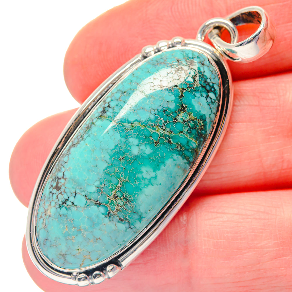 Tibetan Turquoise Pendants handcrafted by Ana Silver Co - PD19250
