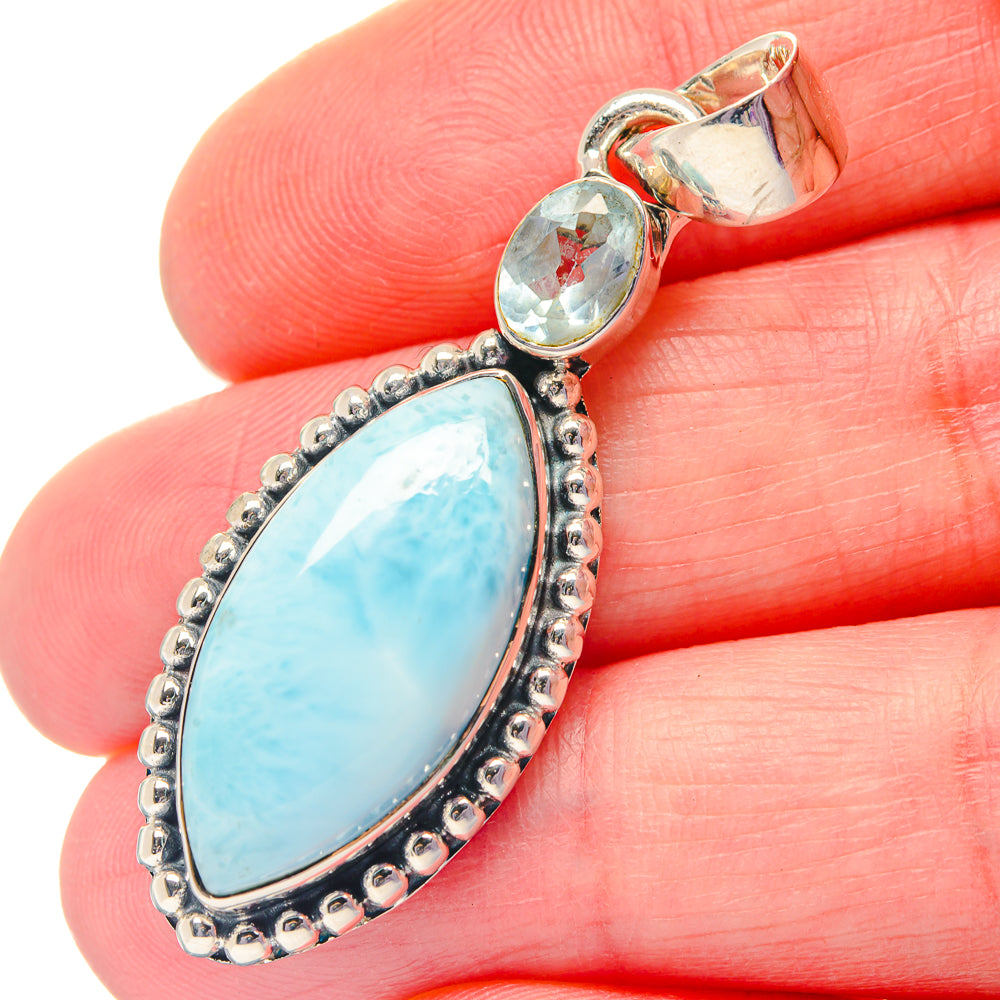 Larimar Pendants handcrafted by Ana Silver Co - PD19251