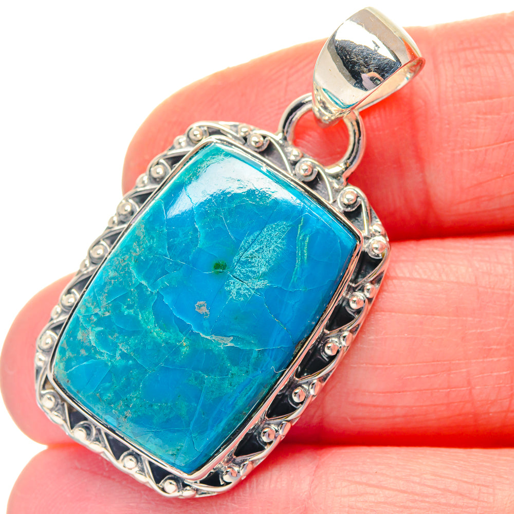 Chrysocolla Pendants handcrafted by Ana Silver Co - PD19256