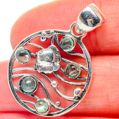 Aquamarine Pendants handcrafted by Ana Silver Co - PD19260