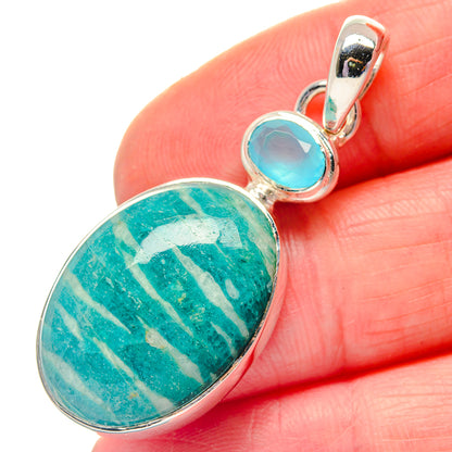 Amazonite Pendants handcrafted by Ana Silver Co - PD19261
