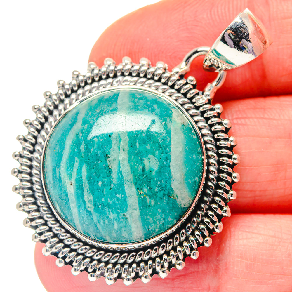 Amazonite Pendants handcrafted by Ana Silver Co - PD19262