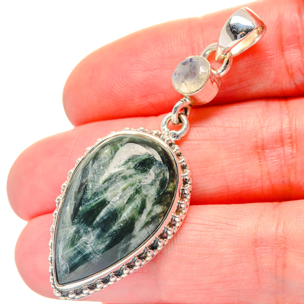 Seraphinite Pendants handcrafted by Ana Silver Co - PD19267