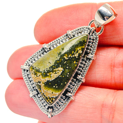 Ocean Jasper Pendants handcrafted by Ana Silver Co - PD19270